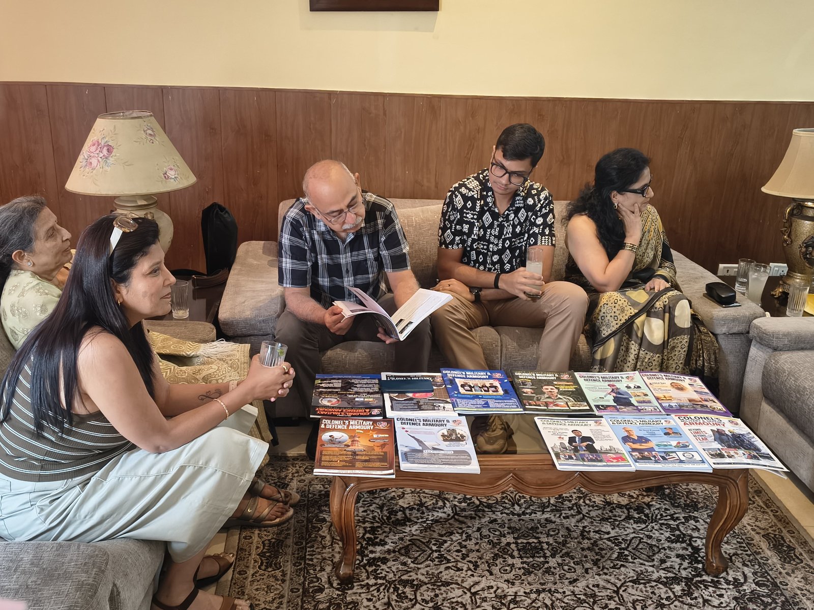 Magazine copies shared and discussed